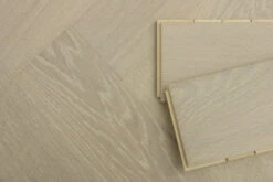 Natural Engineered Flooring Oak Herringbone Polar White Brushed UV Lacquered 15/4mm By 90mm By 600mm -WoodandBeyond 4409 5