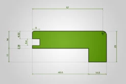 Angled Stair Edging Oak Unfinished 25mm By 60mm By 1000mm -WoodandBeyond angled stair edging oak unfinished 25mm by 60mm by 1000mm ac197 08