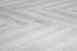 Supremo Diamond Luxury Click Vinyl Rigid Core Herringbone Flooring Bianca With Built In Underlay 8mm By 127mm By 610mm