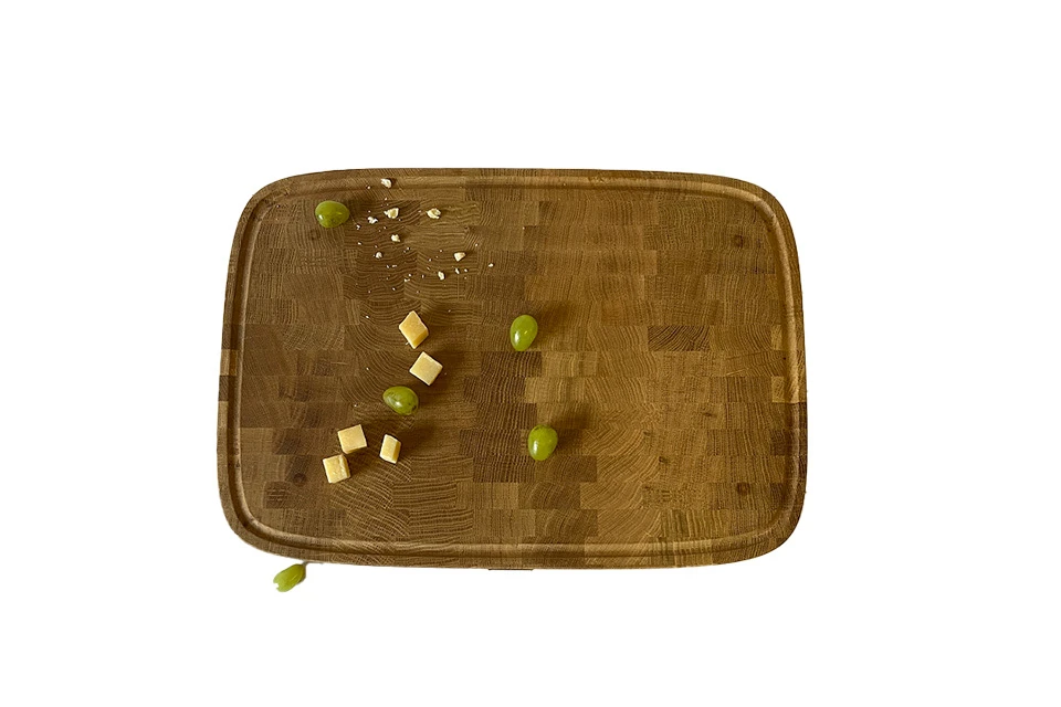 Solid Oak End Grain Cutting Board Unfinished 50mm By 400mm By 600mm 1 Solid Oak End Grain Cutting Board Unfinished 50mm By 400mm By 600mm