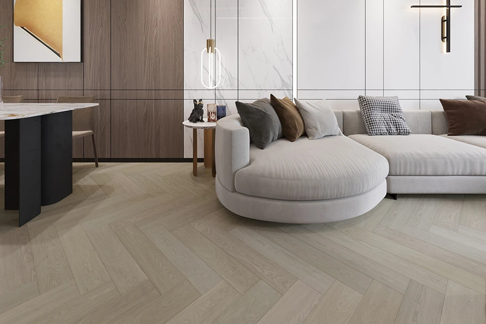 Prime Engineered Flooring Oak Herringbone Ribolla Brushed Uv Matt Lacquered 14/3mm By 90mm By 450mm 2 Prime Engineered Flooring Oak Herringbone Ribolla Brushed Uv Matt Lacquered 14/3mm By 90mm By 450mm - Image 2