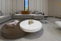 Prime Engineered Flooring Oak Herringbone Silver Stone Brushed Uv Matt Lacquered 14/3mm By 120mm By 600mm -WoodandBeyond fl4468 4