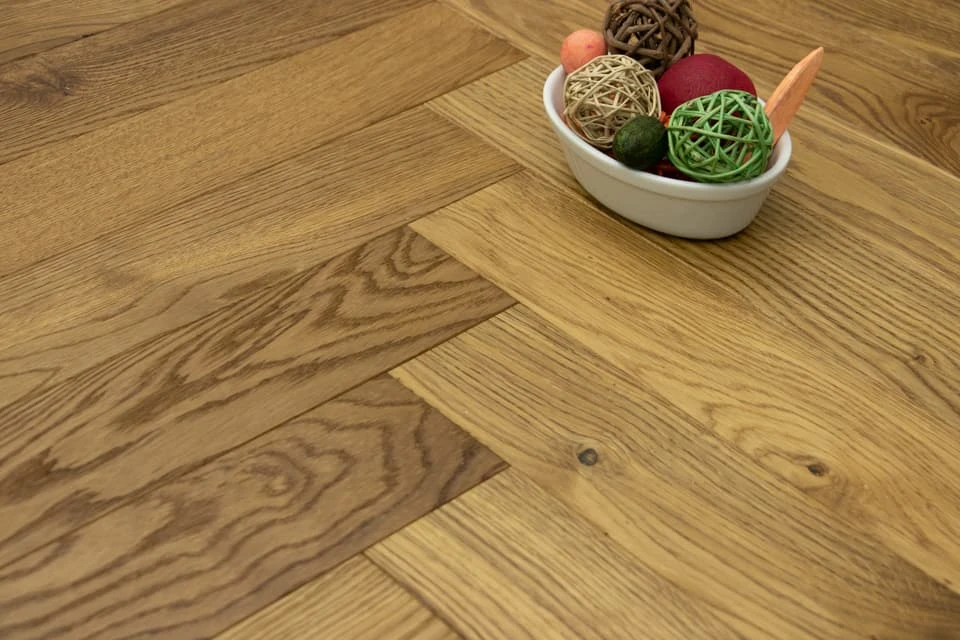 Natural Engineered Flooring Oak Herringbone Smoked Brushed UV Oiled 15/4mm By 90mm By 600mm 5 Natural Engineered Flooring Oak Herringbone Smoked Brushed UV Oiled 15/4mm By 90mm By 600mm - Image 5