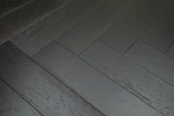 Rustic Engineered Flooring Oak Herringbone Jet Black Brushed UV Lacquered 15/4mm By 90mm By 600mm -WoodandBeyond img 1174