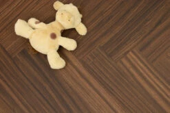 Prime Engineered Flooring African Walnut Herringbone Brushed Matt UV Lacquered 14/3mm By 97mm By 582mm