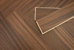 Prime Engineered Flooring African Walnut Herringbone Brushed Matt UV Lacquered 14/3mm By 97mm By 790mm -WoodandBeyond img 2174 1