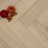 Natural Engineered Flooring Oak Click Herringbone Latte Light Brushed UV Lacquered 12/3mm By 110mm By 600mm
