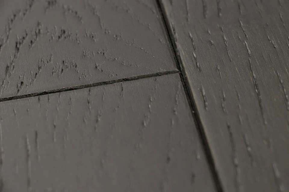 Natural Engineered Oak Jet Black Brushed UV Lacquered 14/3mm By 190mm By 400-1500mm 2 Natural Engineered Oak Jet Black Brushed UV Lacquered 14/3mm By 190mm By 400-1500mm - Image 2