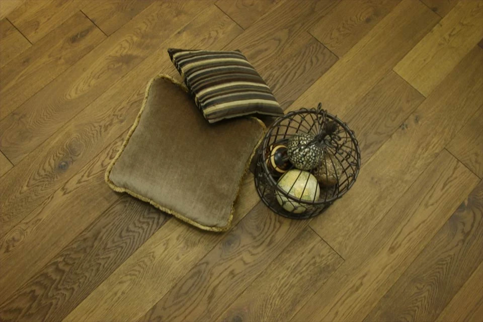 Natural Engineered Flooring Oak Smoked Brushed UV Oiled 20/5mm By 180mm By 1900mm 3 Natural Engineered Flooring Oak Smoked Brushed UV Oiled 20/5mm By 180mm By 1900mm - Image 3