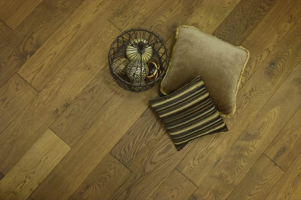 Natural Engineered Flooring Oak Smoked Brushed UV Oiled 20/5mm By 180mm By 1900mm 2 Natural Engineered Flooring Oak Smoked Brushed UV Oiled 20/5mm By 180mm By 1900mm - Image 2