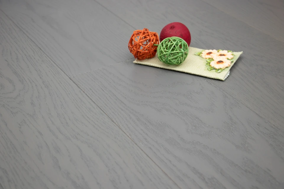 Natural Engineered Flooring Oak Click Slate Grey Brushed UV Lacquered 14/3mm By 190mm By 1900mm - Image 2