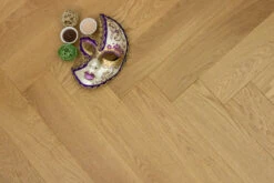 Prime Engineered Flooring Oak Herringbone Brushed UV Semi Matt Lacquered 14/3mm By 98mm By 490mm