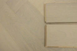 Prime Engineered Flooring Oak Herringbone Double White Brushed UV Lacquered 14/3mm By 98mm By 588mm -WoodandBeyond prime engineered flooring oak herringbone double white brushed uv lacquered 12