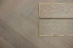 Prime Engineered Flooring Oak Herringbone White Grey Brushed UV Oiled 14/3mm By 98mm By 790mm -WoodandBeyond prime engineered flooring oak herringbone white grey brushed uv oiled 12