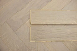 Prime Engineered Flooring Oak Herringbone White Brushed UV Oiled Eco 14/3mm By 98mm By 790mm -WoodandBeyond prime engineered flooring oak herringbone white uv oiled 11 3