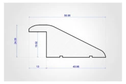 Reducer Solid Oak Unfinished 24mm By 960mm -WoodandBeyond reducer solid oak unfinished 24mm by 960mm