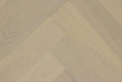Prime Engineered Flooring Oak Herringbone Snow White Brushed Wax Oiled 14/3mm By 120mm By 600mm -WoodandBeyond snow4