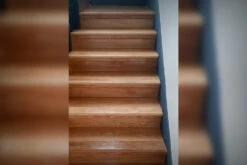 Prime Engineered Flooring Oak Click Smoked Coloured Brushed UV Semi Matt Lacquered 14/3mm By 146mm By 800-1805mm -WoodandBeyond stairs 01