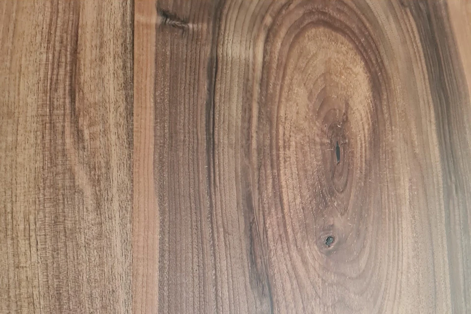 European Walnut Dining Room Table Top LiVe Edge UV Lacquered (with Resin) 35mm By 820mm By 1540mm 4 European Walnut Dining Room Table Top LiVe Edge UV Lacquered (with Resin) 35mm By 820mm By 1540mm - Image 4