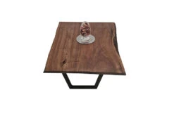 European Walnut Dining Room Table Top LiVe Edge UV Lacquered (with Resin) 40mm By 820mm By 1090mm -WoodandBeyond tb042 3