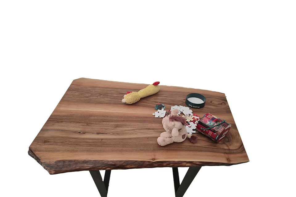 European Walnut Dining Room Table Top LiVe Edge UV Lacquered (with Resin) 30mm By 840mm By 1080mm 1 European Walnut Dining Room Table Top LiVe Edge UV Lacquered (with Resin) 30mm By 840mm By 1080mm