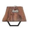European Walnut Dining Room Table Top LiVe Edge UV Lacquered (with Resin) 40mm By 730mm By 940mm