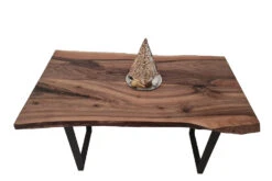 European Walnut Dining Room Table Top LiVe Edge UV Lacquered (with Resin) 37mm By 760mm By 1350mm -WoodandBeyond tb054 4
