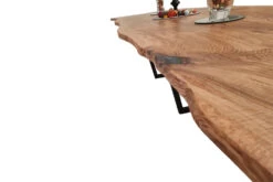 European Oak Dining Room Table Top LiVe Edge UV Lacquered (with Resin) 35mm By 1050mm By 3300mm -WoodandBeyond tb073 2