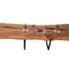 European Oak Dining Room Table Top LiVe Edge UV Lacquered (with Resin) 40mm By 1040mm By 3130mm