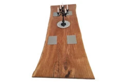 European Oak Dining Room Table Top LiVe Edge UV Lacquered (with Resin) 43mm By 1000mm By 2930mm -WoodandBeyond tb081 4