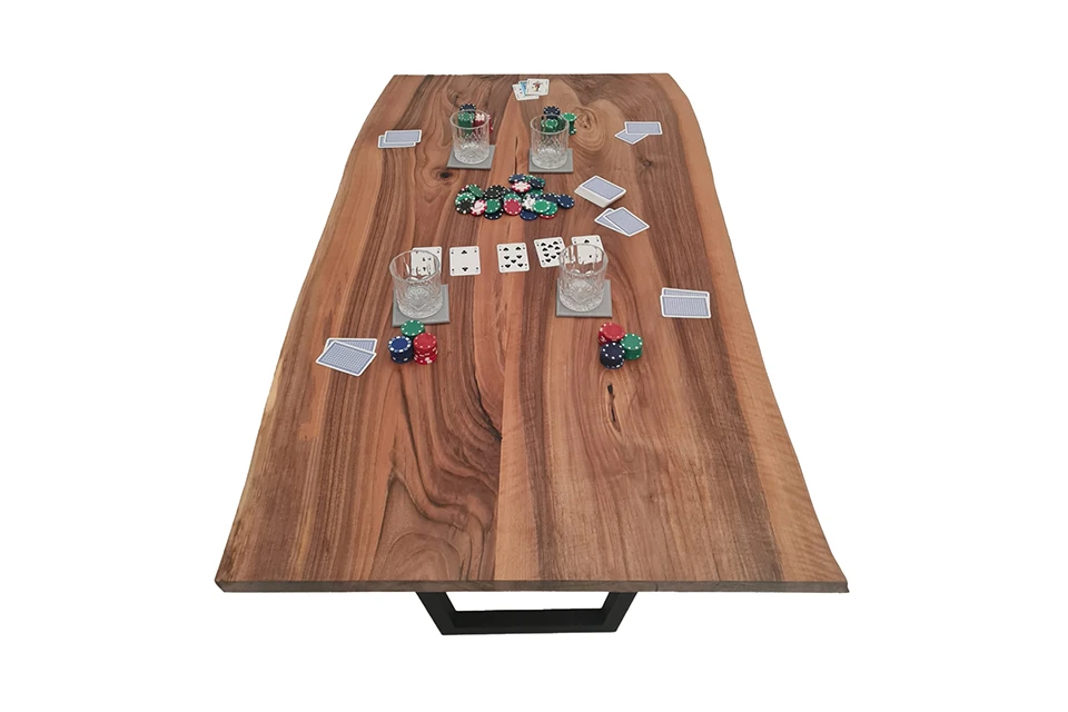 European Walnut Dining Room Table Top LiVe Edge UV Lacquered (with Resin) 35mm By 840mm By 1470mm 1 European Walnut Dining Room Table Top LiVe Edge UV Lacquered (with Resin) 35mm By 840mm By 1470mm