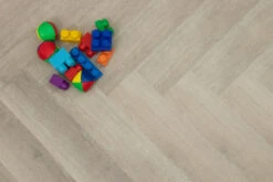 Supremo Luxury Click Vinyl Rigid Core Herringbone Flooring Pure White With Built In Underlay 6mm By 126mm By 630mm -WoodandBeyond vl042 3