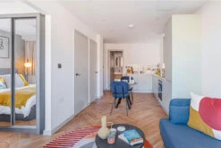 Supremo Luxury Click Vinyl Rigid Core Herringbone Flooring Galil With Built In Underlay 6mm By 127mm By 610mm