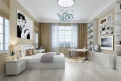 Supremo Royal Luxury Click Vinyl Rigid Core Flooring Pure White With Built In Underlay 6mm By 228mm By 1220mm