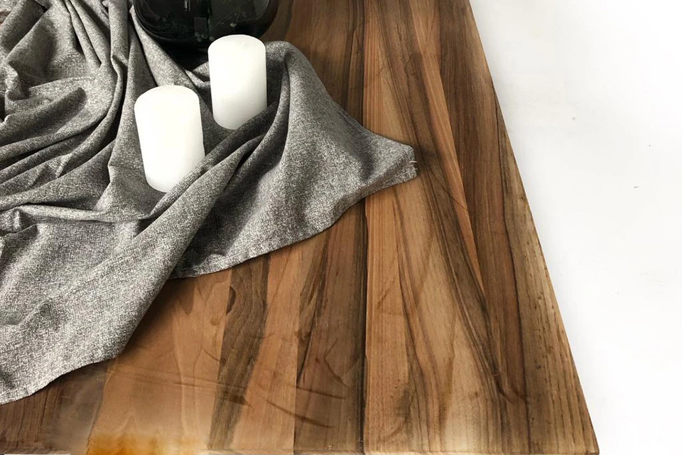 Full Stave European Walnut Worktop 40mm By 1000mm By 1100mm 1 Full Stave European Walnut Worktop 40mm By 1000mm By 1100mm